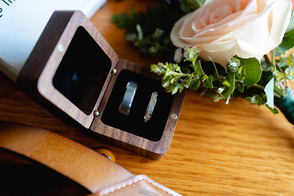 Wedding ring detail at Rocklea Farm, Stonehaven
