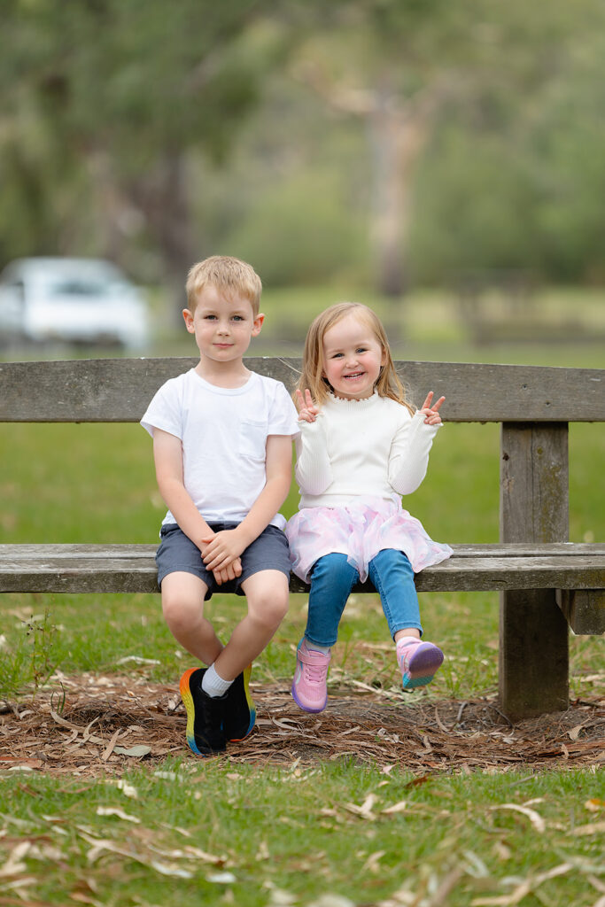 Ollie and Ivy portrait at Balyang Sanctuary family photography session